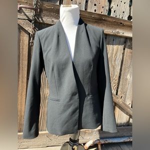 Anne Klein Women's Size 6 Blazer Solid Black Jacket Business Jacket